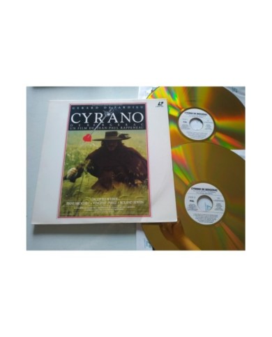 Cyrano De Bergerac Gerard DePardieu Rappeneau - 2 x LASERDISC LD Frances PAL Cyrano De Bergerac Gerard DePardieu Rappeneau - 2 x LASERDISC LD Frances PAL