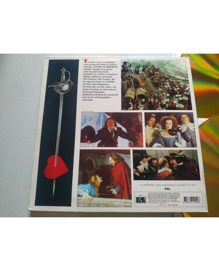 Cyrano De Bergerac Gerard DePardieu Rappeneau - 2 x LASERDISC LD Frances PAL