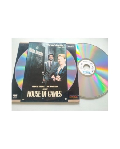 House Of Games Lindsay Crouse Joe Mantegna Mamet - LASERDISC LD Ingles NTSC House Of Games Lindsay Crouse Joe Mantegna Mamet - LASERDISC LD Ingles NTSC