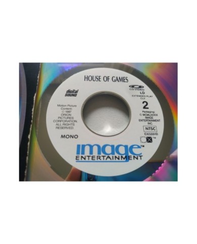 House Of Games Lindsay Crouse Joe Mantegna Mamet - LASERDISC LD Ingles NTSC House Of Games Lindsay Crouse Joe Mantegna Mamet - LASERDISC LD Ingles NTSC