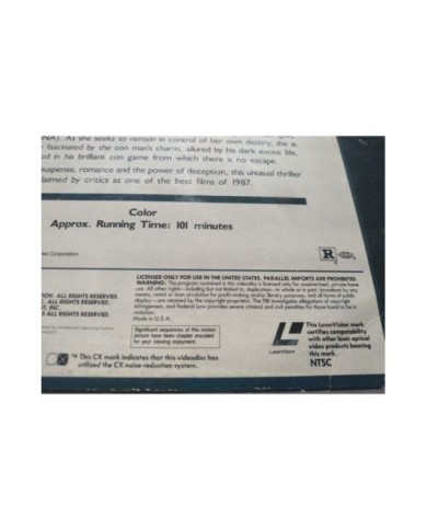 House Of Games Lindsay Crouse Joe Mantegna Mamet - LASERDISC LD Ingles NTSC House Of Games Lindsay Crouse Joe Mantegna Mamet - LASERDISC LD Ingles NTSC