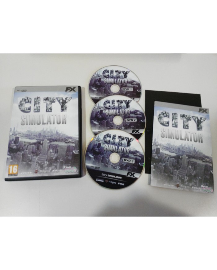 CITY SIMULATOR JUEGO PC 3 X DVD-ROM ESPAÑOL FX INTERACTIVE - AM