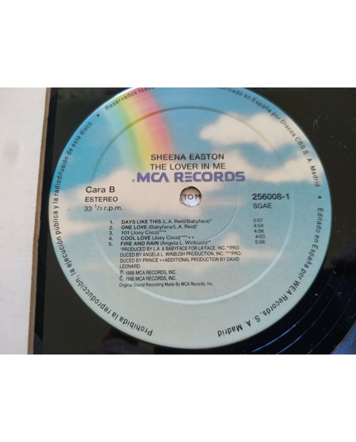 SHEENA EASTON THE LOVER IN ME - LP 12" VG/VG+ SPANISH FIRST PRESS 1988 MCA Am