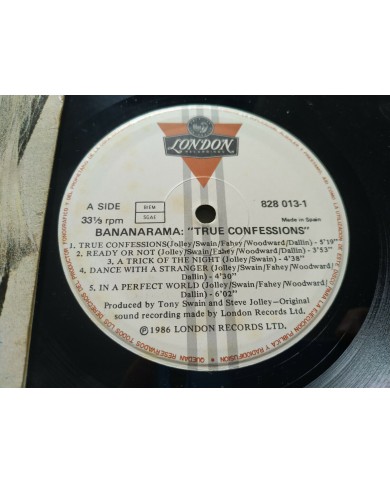 BANANARAMA - TRUE CONFESSIONS - LP 12" - VINILO - 1986 - SPANISH EDITION Am BANANARAMA - TRUE CONFESSIONS - LP 12" - VINILO - 1986 - SPANISH EDITION Am