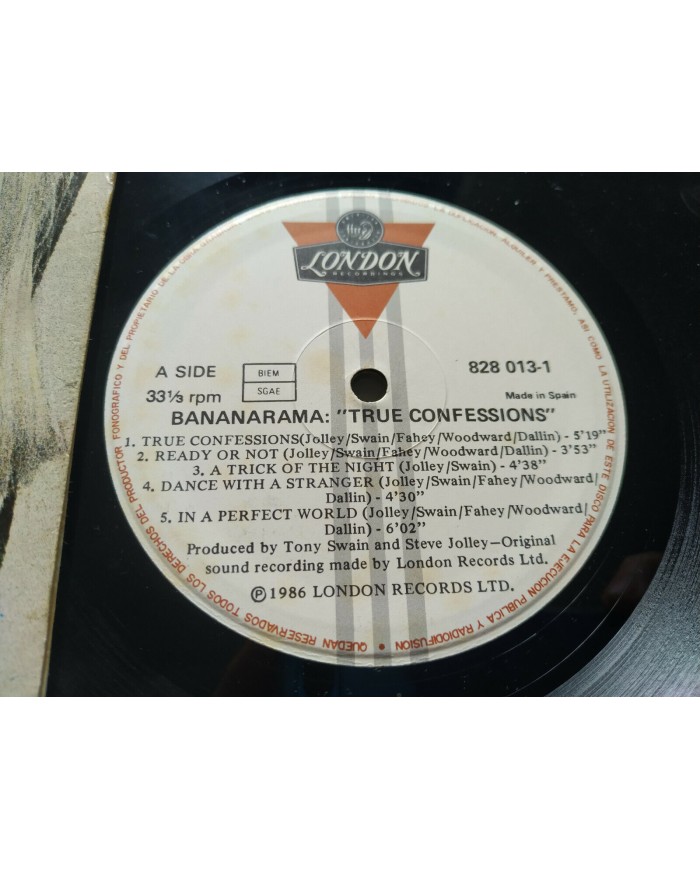 BANANARAMA - TRUE CONFESSIONS - LP 12" - VINILO - 1986 - SPANISH EDITION Am