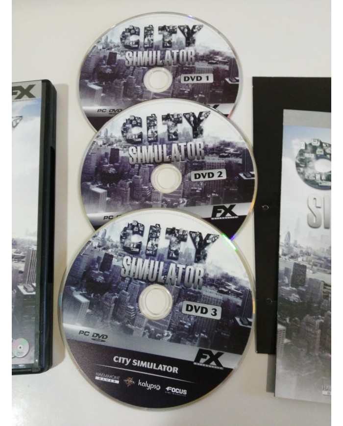 CITY SIMULATOR JUEGO PC 3 X DVD-ROM ESPAÑOL FX INTERACTIVE - AM