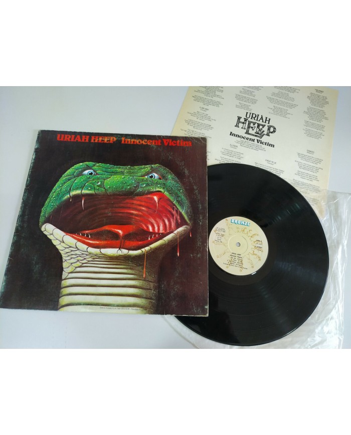 URIAH HEEP INNOCENT VICTIM - LP 12" G+/VG SPANISH FIRST PRESS 1977 BRONZE - 3T