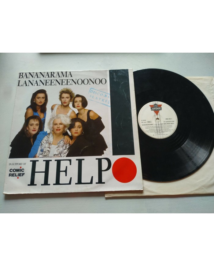 BANANARAMA - HELP - MAXI LP - VINILO - 1989 G+/VG SPANH ED Am