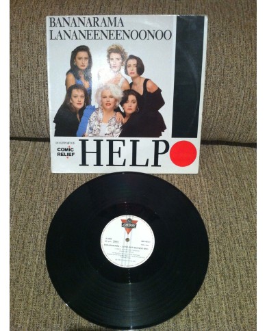 BANANARAMA - HELP - MAXI LP - VINILO - 1989 G+/VG SPANH ED Am BANANARAMA - HELP - MAXI LP - VINILO - 1989 G+/VG SPANH ED Am