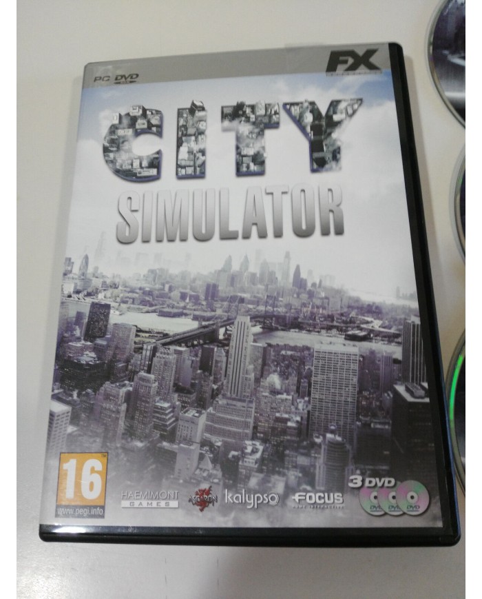 CITY SIMULATOR JUEGO PC 3 X DVD-ROM ESPAÑOL FX INTERACTIVE - AM