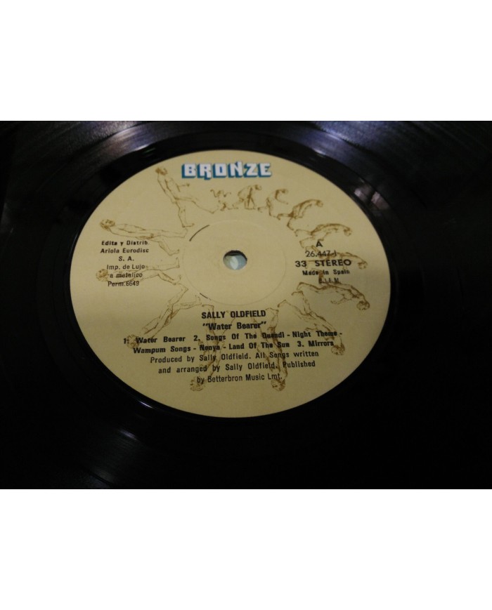 SALLY OLDFIELD - WATER BEARER LP VINYL BRONZE 26.447-I 1978 SPANISH ED G+/G+