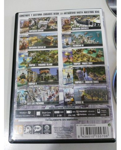 CITY SIMULATOR JUEGO PC 3 X DVD-ROM ESPAÑOL FX INTERACTIVE - AM CITY SIMULATOR JUEGO PC 3 X DVD-ROM ESPAÑOL FX INTERACTIVE - AM