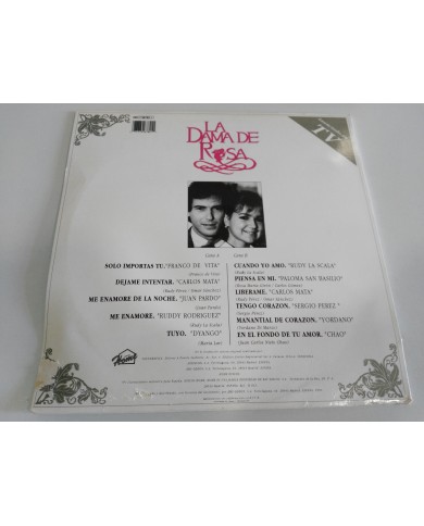 LA DAMA DE ROSA BSO OST LP 12" VG/VG+ 1991  SPANISH EDIT FIRST PRESS LA DAMA DE ROSA BSO OST LP 12" VG/VG+ 1991  SPANISH EDIT FIRST PRESS