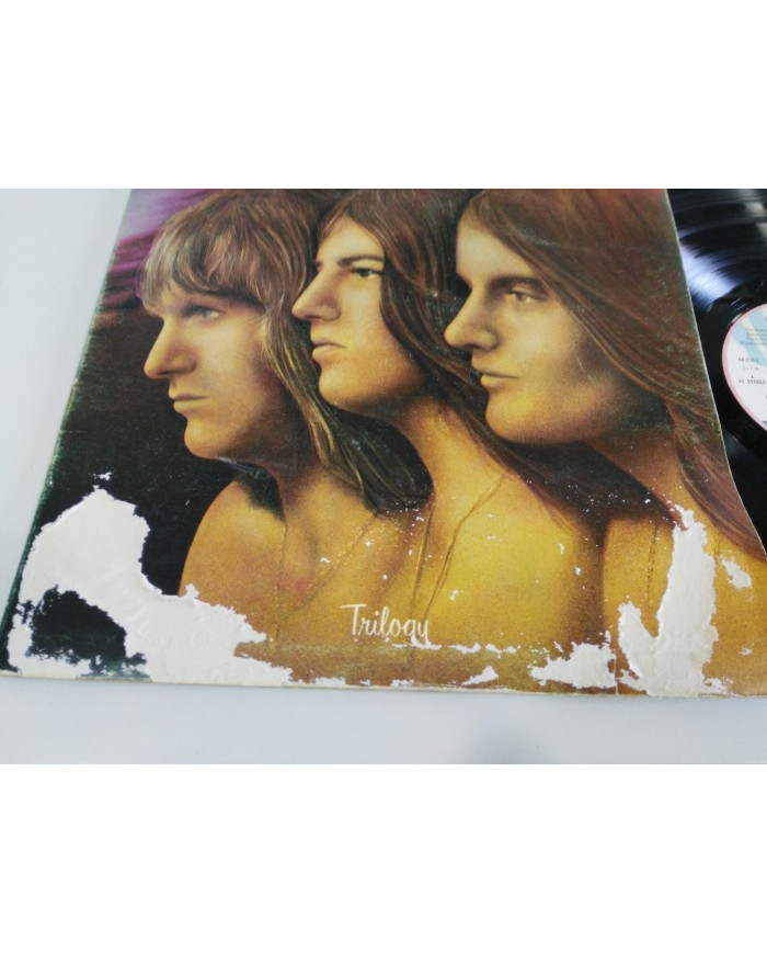 EMERSON LAKE & PALMER TRILOGY LP 12" G+/VG SPANISH ED 1972 GATEFOLD FIRST PRESS