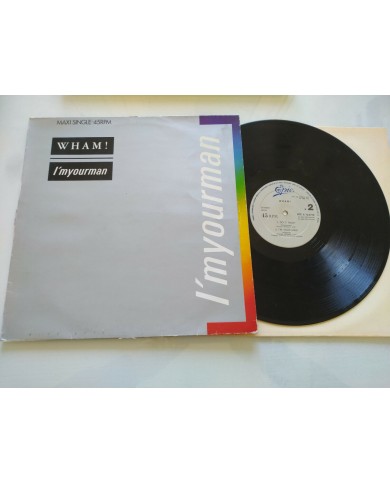 WHAM I?M YOUR MAN - MAXI LP VINILO LP 12" 1985 VG/VG GEORGE MICHAEL Spain Ed WHAM I?M YOUR MAN - MAXI LP VINILO LP 12" 1985 VG/VG GEORGE MICHAEL Spain Ed
