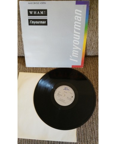 WHAM I?M YOUR MAN - MAXI LP VINILO LP 12" 1985 VG/VG GEORGE MICHAEL Spain Ed WHAM I?M YOUR MAN - MAXI LP VINILO LP 12" 1985 VG/VG GEORGE MICHAEL Spain Ed