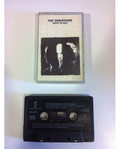 THE CHRISTIANS - HAPPY IN HELL - CINTA TAPE CASSETTE 1992 - SPANISH EDITION