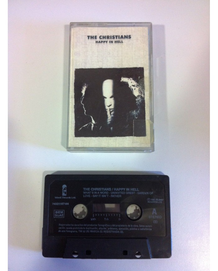 THE CHRISTIANS - HAPPY IN HELL - CINTA TAPE CASSETTE 1992 - SPANISH EDITION