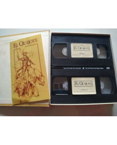 El Quijote Cervantes Manuel Gutierrez Aragon Fernando Rey - 2 x VHS Español 3T El Quijote Cervantes Manuel Gutierrez Aragon Fernando Rey - 2 x VHS Español 3T