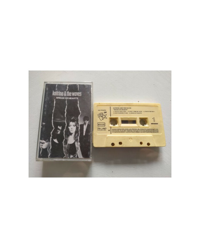 KATRINA & THE WAVES - BREAK OF HEARTS - CINTA TAPE CASSETTE 1989 - SPANISH ED Am
