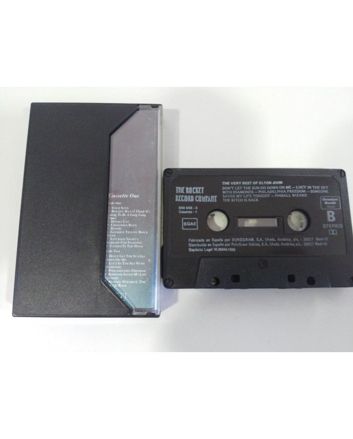 ELTON JOHN THE VERY BEST OF CINTA TAPE CASSETTE K7 1990 ROCKET RECORD SPANISH ED