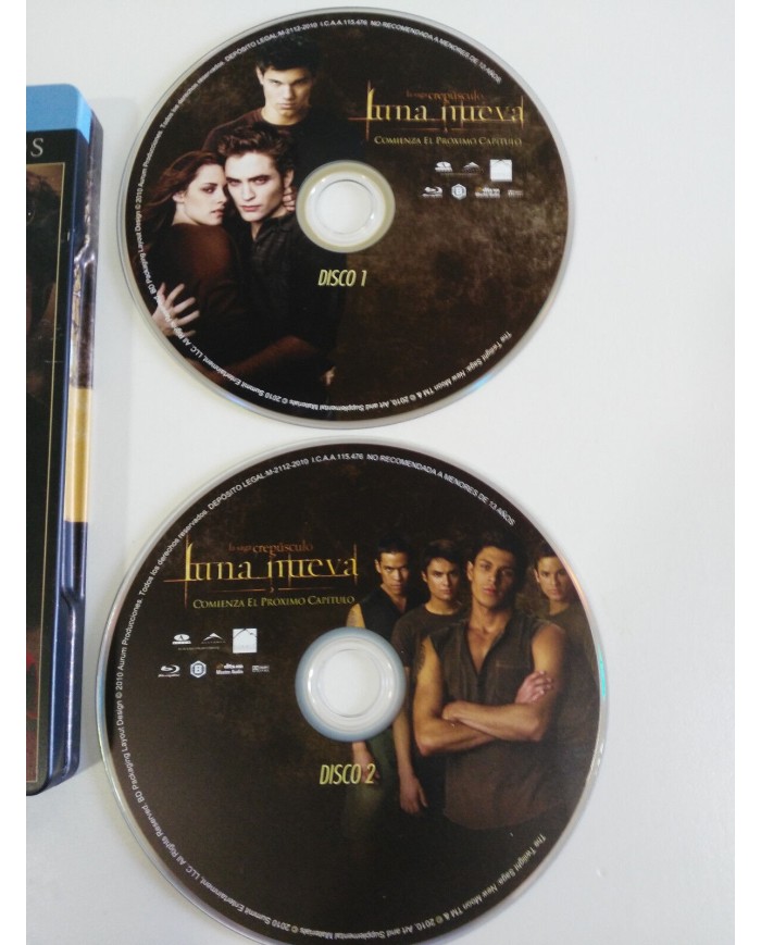 CREPUSCULO - TWILIGHT LUNA NUEVA - 2 BLU-RAY - Ed Coleccionista STEELBOOK - 3T