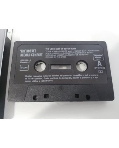 ELTON JOHN THE VERY BEST OF CINTA TAPE CASSETTE K7 1990 ROCKET RECORD SPANISH ED