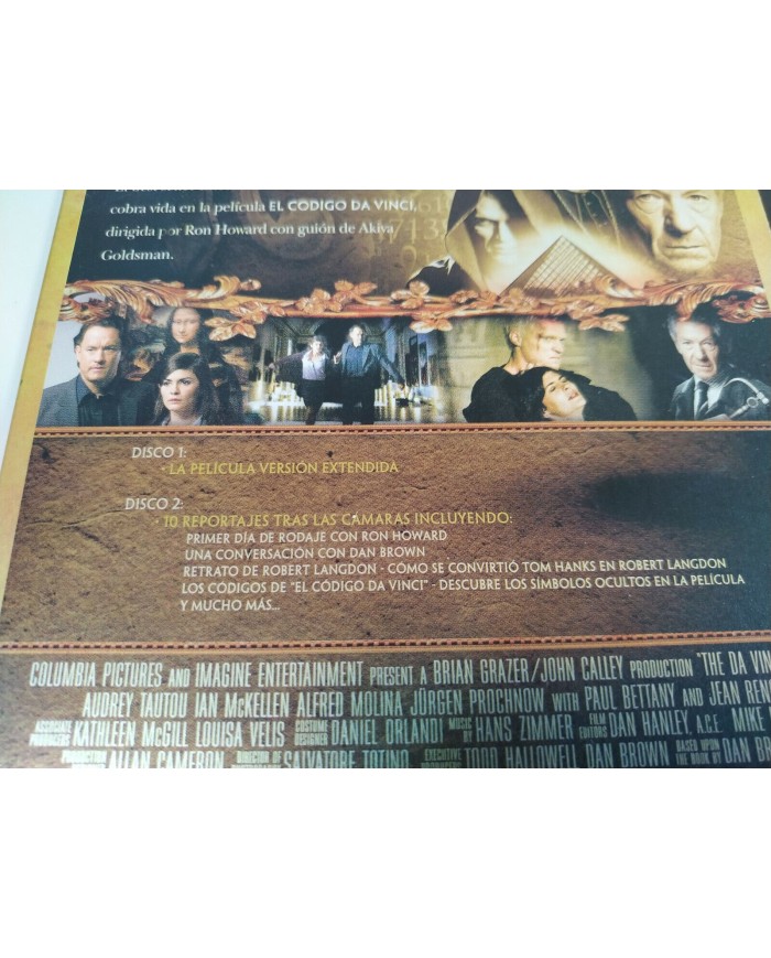 EL CODIGO DA VINCI - 2 DVD (SPANISH EDITION RARE) - ESPAÑOL ENGLISH STEELBOOK 3T