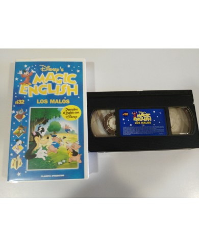 LOS MALOS MAGIC ENGLISH DESCUBRE EL INGLES CON WALT DISNEY VHS CINTA TAPE LOS MALOS MAGIC ENGLISH DESCUBRE EL INGLES CON WALT DISNEY VHS CINTA TAPE