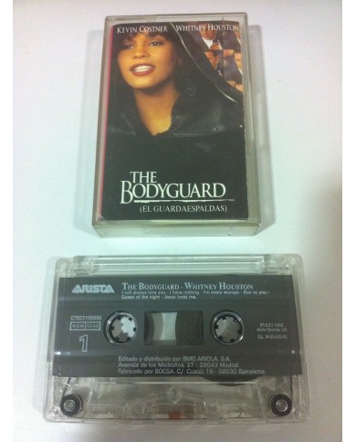 THE BODYGUARD OST BSO - WHITNEY HOUSTON - CINTA TAPE CASSETTE - ARISTA 1992