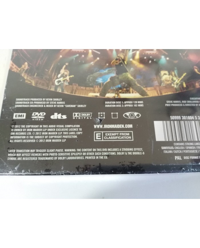 IRON MAIDEN - EN VIVO ! STEELBOOK Caja Metalica - 2 X DVD Nuevo - AM