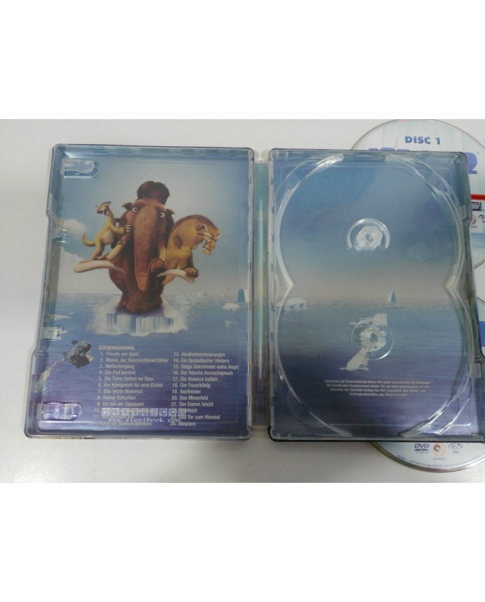 ICE AGE 2 SPECIAL EDITION 2 DVD STEELBOOK + EXTRAS ENGLISH DEUTSCH GERMAN ED AM