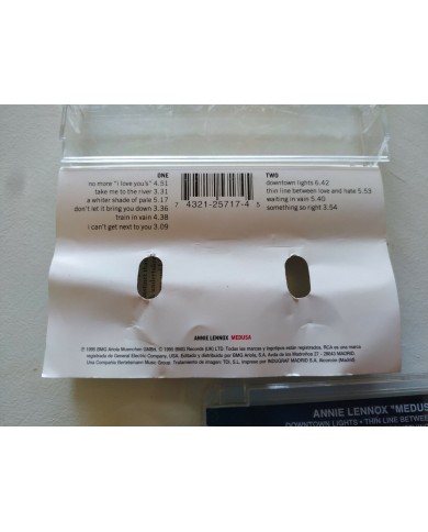 ANNIE LENNOX - MEDUSA - CINTA TAPE CASSETTE 1995 - SPANISH EDITION Am