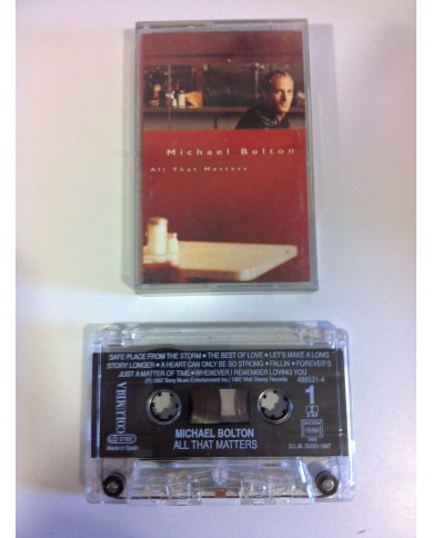 MICHAEL BOLTON - ALL THAT MATTERS - CINTA TAPE CASSETTE 1997 SPANISH EDITION