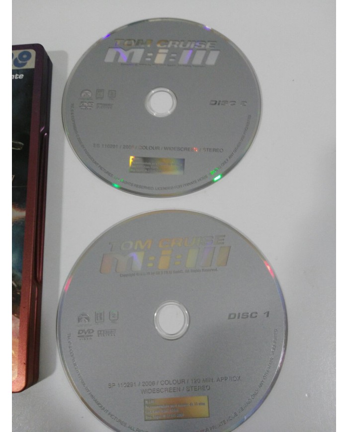 MISION IMPOSIBLE III - M:I:III - 2 X DVD STEELBOOK ESPAÑOL ENGLISH TOM CRUISE AM