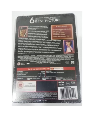 CHICAGO - 2 X DVD STEELBOOK ENGLISH RICHARD GERE ZETA-JONES ZELLWEGER NEW - AM CHICAGO - 2 X DVD STEELBOOK ENGLISH RICHARD GERE ZETA-JONES ZELLWEGER NEW - AM
