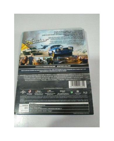 FAST & FURIOUS 6 - BLU-RAY STEELBOOK +EXTRAS ESPA?OL ENGLISH VIN DIESEL THE ROCK