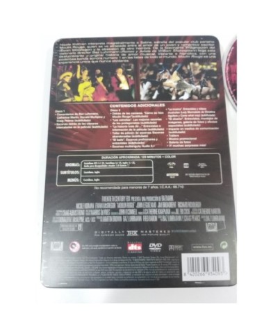 MOULIN ROUGE 2 X DVD STEELBOOK NICOLE KIDMAN EWAN MCGREGOR ESPA?OL ENGLISH - 3T