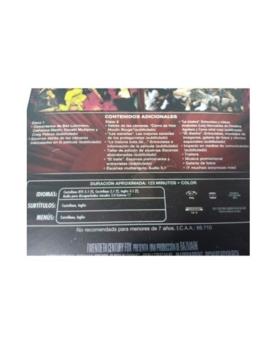 MOULIN ROUGE 2 X DVD STEELBOOK NICOLE KIDMAN EWAN MCGREGOR ESPA?OL ENGLISH - 3T