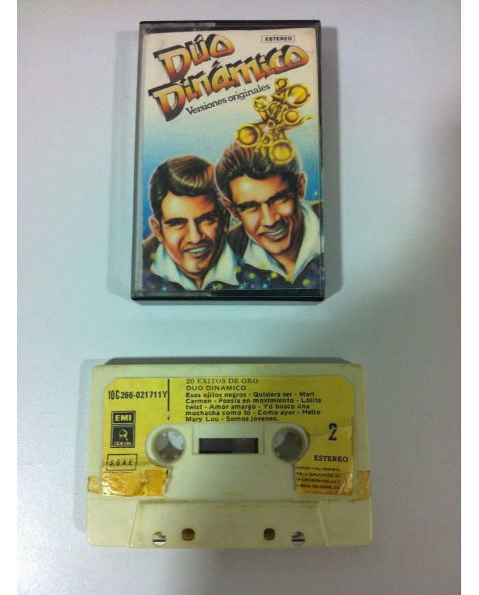 DUO DINAMICO - VERSIONES ORIGINALES - CINTA TAPE CASSETTE EMI 1980 PAPER LABELS