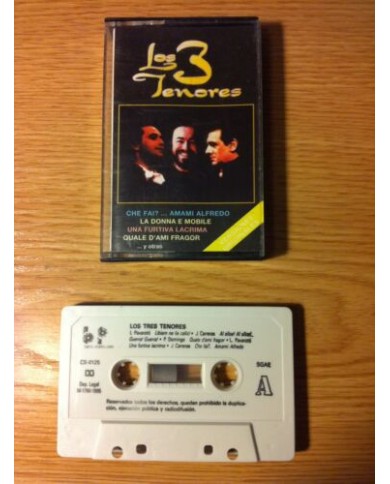 LOS TRES TENORES - PAVAROTTI CARRERAS DOMINGO - 1995 - CINTA TAPE CASSETTE K7