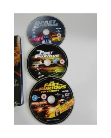 FAST AND FURIOUS + 2 FAST 2 FURIOUS + TOKYO DRIFT TRILOGY 3 X DVD STEELBOOK - AM