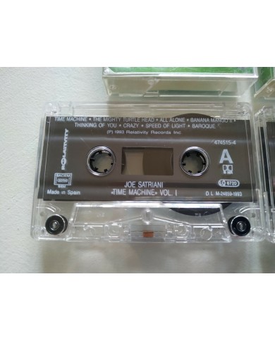 JOE SATRIANI TIME MACHINE - 1993 Relativity - 2 x CINTA TAPE CASSETTE K7 Am
