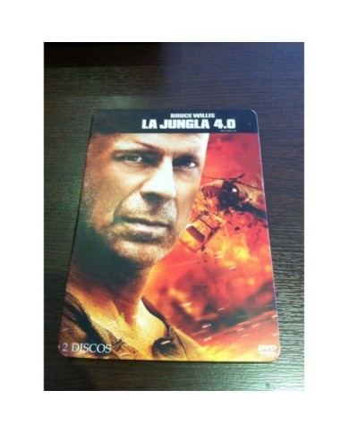 LA JUNGLA DE CRISTAL 4.0 DIE HARD 4.0 - 2 DVD STEELBOOK ESPAÑOL ENGLISH - AM