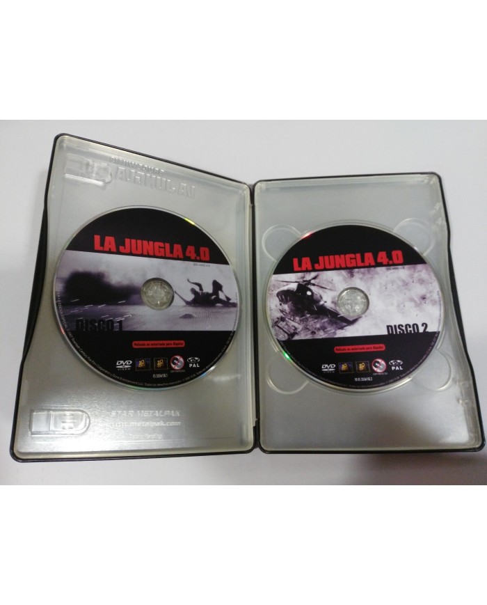 LA JUNGLA DE CRISTAL 4.0 DIE HARD 4.0 - 2 DVD STEELBOOK ESPAÑOL ENGLISH - AM