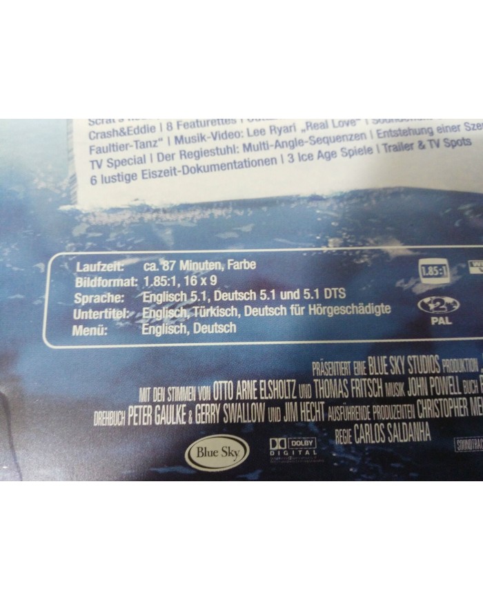ICE AGE 2 SPECIAL EDITION 2 DVD STEELBOOK + EXTRAS ENGLISH DEUTSCH GERMAN ED AM