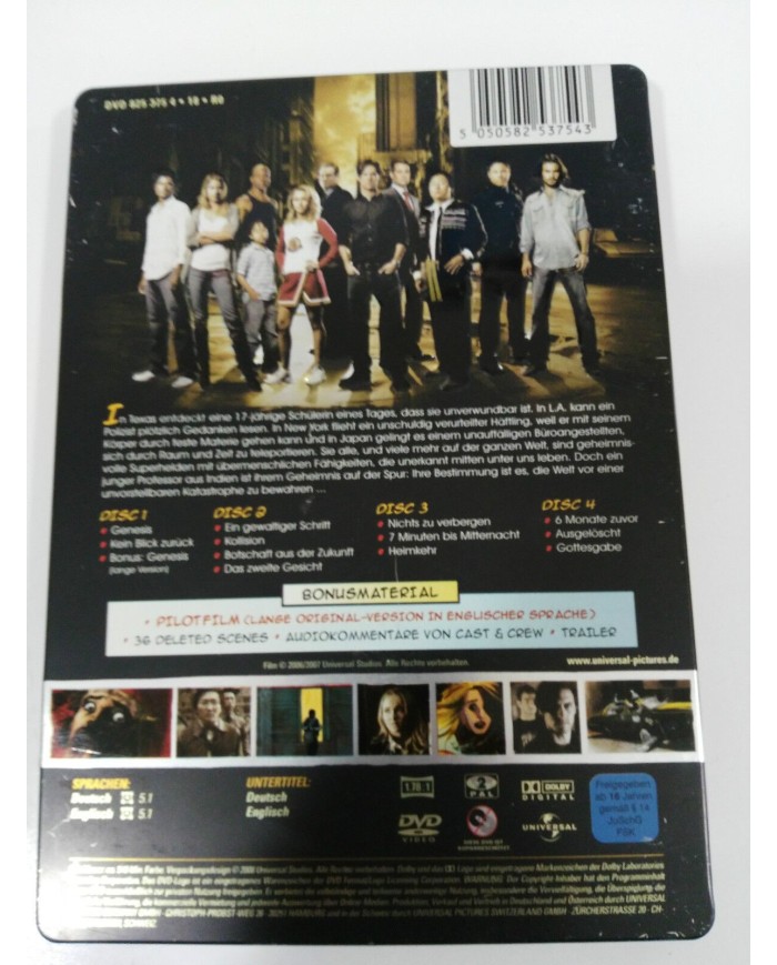 HEROES TV SERIES SEASON 1.1 - 4 DVD STEELBOOK + EXTRAS ENGLISH DEUTSCH - AM
