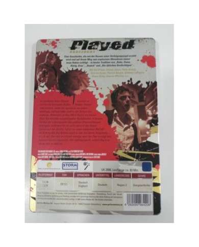 PLAYED ABGEZOCKT DVD STEELBOOK ENGLISH DEUTSCH - GERMAN EDITION VAL KILMER - AM PLAYED ABGEZOCKT DVD STEELBOOK ENGLISH DEUTSCH - GERMAN EDITION VAL KILMER - AM