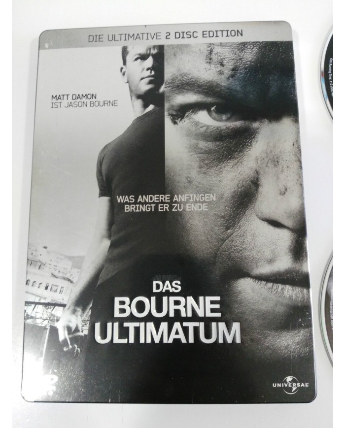 BOURNE ULTIMATUM 2 DVD STEELBOOK ENGLISH DEUTSCH - GERMAN EDITION MATT DAMON AM