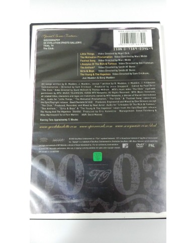 GOOD CHARLOTTE VIDEO COLLECTION DVD SONY 2003 - AM GOOD CHARLOTTE VIDEO COLLECTION DVD SONY 2003 - AM
